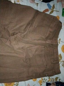 Brown Wide Leg Jean