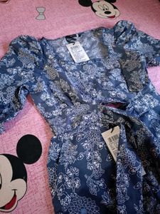 Women Floral Printed Crop Kaftan Top &amp; Trouser