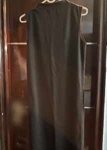 Sleeveless Mock Neck Maxi Dress