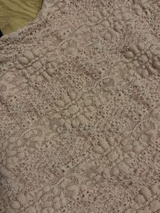 Pink Crochet Lace Top