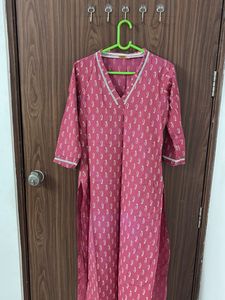 Charming Pink Printed Kurta