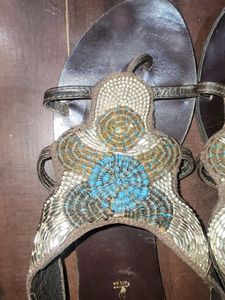 Embellished Flat Sandals