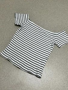 Striped Off-Shoulder Top
