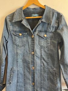 Embroidered Denim Shirt Dress/Jacket