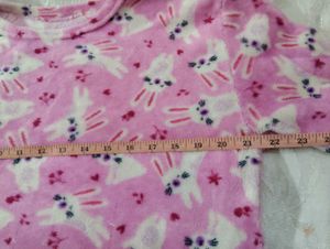 Pink Bunny Print Kids Pants