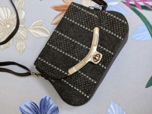 Black Textured Sling Bag | Stylish Crossbody