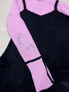 Cute Black Layered Dress