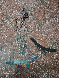 Boho Necklace &amp; Earring Set oxidise jewelry