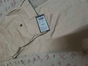 Premium Beige Gabardine Men’s Formal Trousers