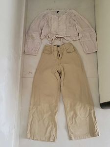 Chic Crop Top & Wide-Leg Pants Set