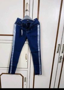 ONLY Sheen Stripes Skinny Fit Jeans