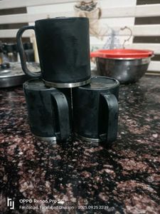 Basik Flask &amp; 4 Cups set