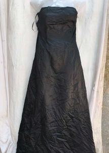Elegant Black Strapless Maxi Dress