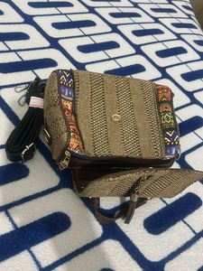 Boho Chic Woven Crossbody Bag