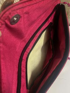 Embroidered Clutch with Coin Embellishments