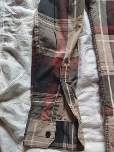 Double Pocket Checks Semi Formal Shirt