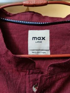Maroon Band Collar Tunic