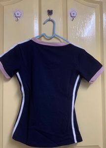 Dark Blue "Warrior 18 Ace" Graphic Tee