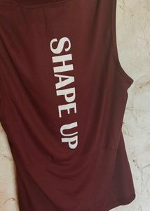 2 quantity Shape Up Sleeveless Hooded gym t shirts