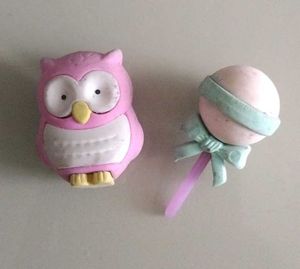 Cute Owl & Lollipop Erasers
