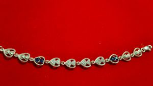 Heart Charm Bracelet pure silver