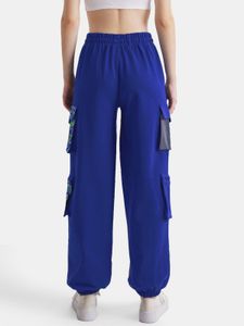 Blue Cargo Style Sweatpants