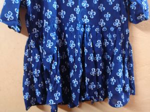 Boho Blue Printed Kurta / Top