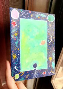 Hand-Painted Cosmic Art 💫🪐Greeting Card