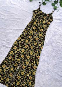 Forever 21 Floral Slit Dress