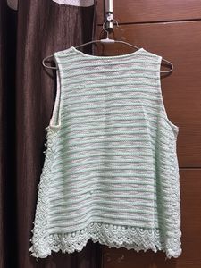 green tank top