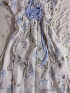 Floral Print Puff Sleeve Dress