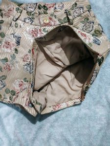 Floral Brocade Shorts