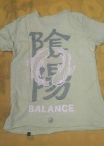Light Green Graphic T-Shirt