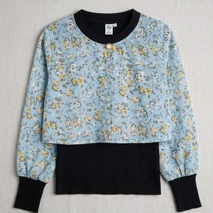 A floral printed beautiful multicoloured top
