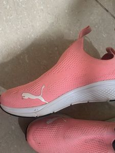 Pink Puma Slip-On Sneakers