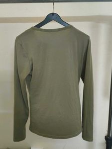 Green Embellished Long Sleeve Top