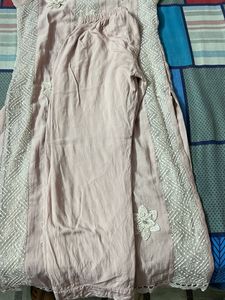 Elegant Baby Pink Embroidered Kurta