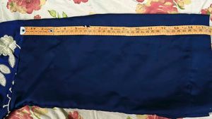 Embroidered Burqa &amp; dupatta Navy Blue Embroidery