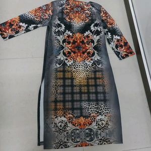 Fabulous  stretchable Side zip kurti