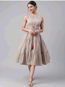 Beautiful Printed Tiered Dress