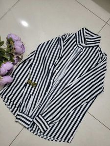 Striped Long Sleeve oversized shirt
