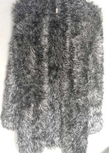 Chic Fuzzy Grey Jacket
