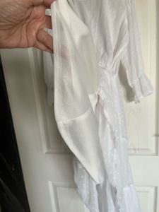 Elegant White Tiered Dress