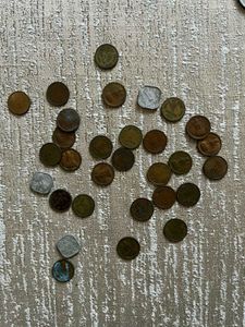 Rare Old Indian 1 Paisa Coins