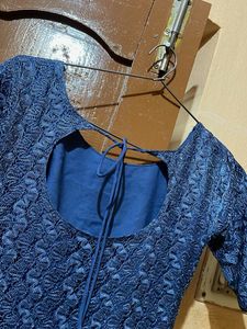 Elegant Blue Lace kurti