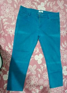 Stylish Teal Blue Jeans