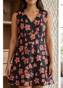 Floral Print Sleeveless Dress