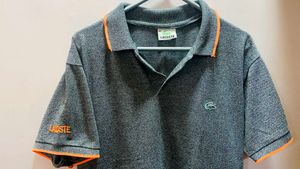 H&amp;M Men's Navy Blue and Lacoste Tshirt Combo
