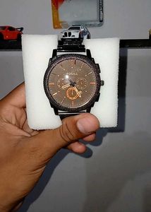 fossil new men's black watch !