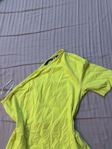 Neon One-Shoulder Tee